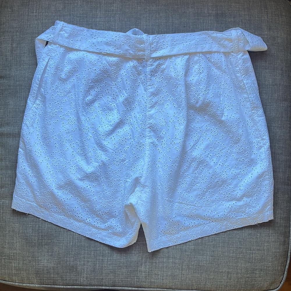 Lane Bryant Bright White Eyelet Shorts Resort Beach Classic Plus Size 16 - Picture 2 of 7